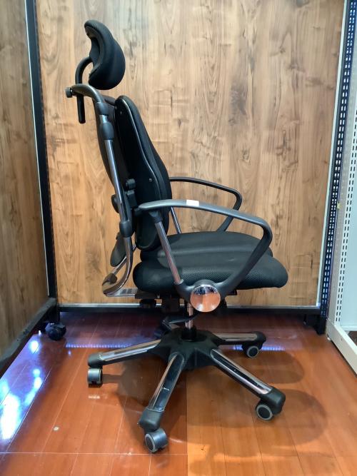 HARA  chair ワークチェアー ブラック×シルバー 231