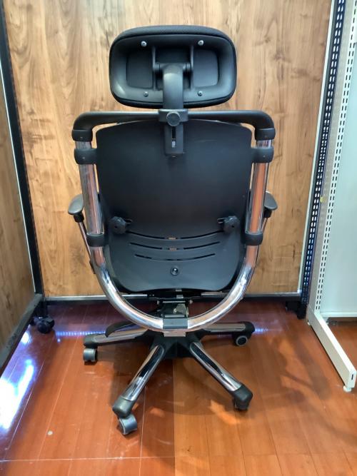 HARA  chair ワークチェアー ブラック×シルバー 231
