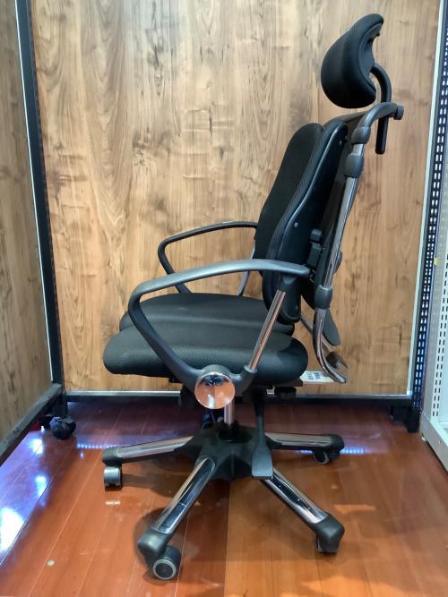 HARA  chair ワークチェアー ブラック×シルバー 231