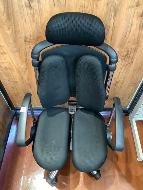 HARA  chair ワークチェアー ブラック×シルバー 231
