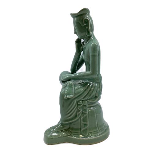 秋然作 文桂天仏像 高麗青磁