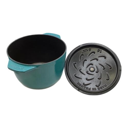 Staub (ストウブ) 両手鍋 16cm ブルー
