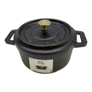 Staub (ストウブ) 鋳物ホーロー鍋 10cm ブラック 40500-101
