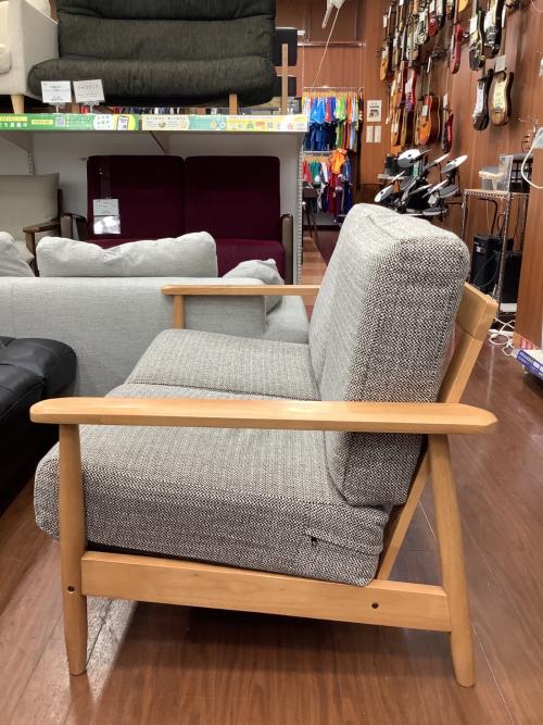 ニトリ 2人掛けソファー グレー×ナチュラル 41 ファブリック マイス