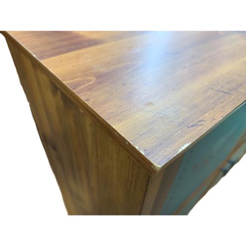 Patio (パティオ) 4枚扉キャビネット ブラウン×グリーン