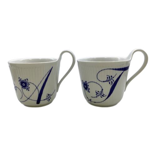 ROYAL COPENHAGEN (ロイヤル・コペンハーゲン) マグセット 箱付 ブルーフルーテッド・プレイン 2Pセット