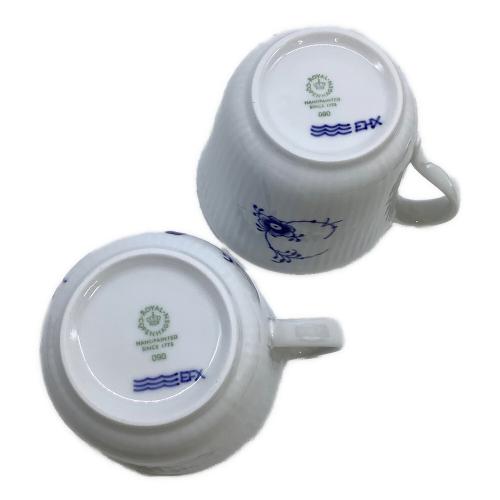 ROYAL COPENHAGEN (ロイヤル・コペンハーゲン) マグセット 箱付 ブルーフルーテッド・プレイン 2Pセット