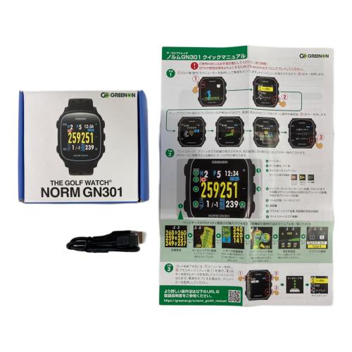 GREENON (グリーンオン) ゴルフGPSウォッチ ブラック NORM GN301