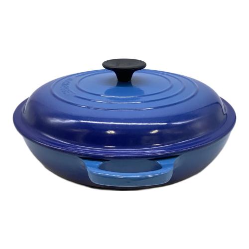 LE CREUSET (ルクルーゼ) 両手鍋 ブルー ココット・ロンド｜トレファク