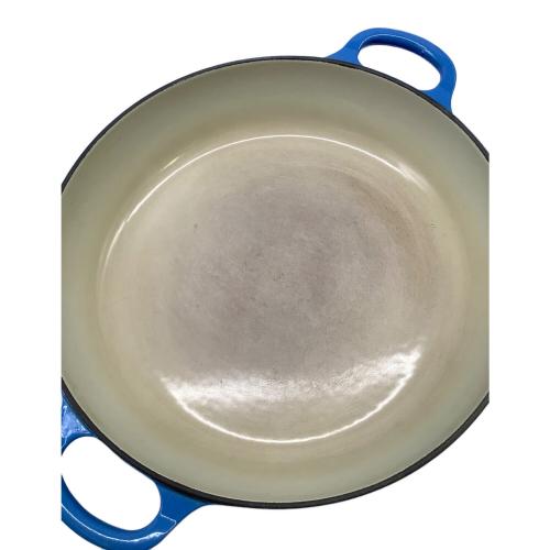 LE CREUSET (ルクルーゼ) 両手鍋 ブルー ココット・ロンド｜トレファク