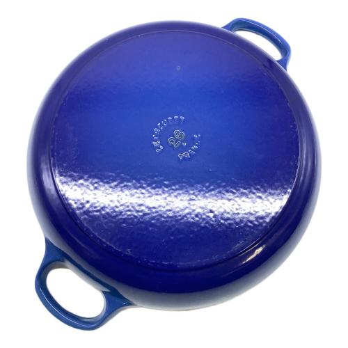 LE CREUSET (ルクルーゼ) 両手鍋 ブルー ココット・ロンド｜トレファク