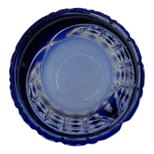 KAGAMI CRYSTAL (カガミクリスタル) ロックグラス 江戸切子 ブルー