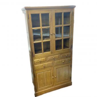 北海道民芸家具 (ホッカイドウミンゲイカグ) 食器棚 145 ナチュラル