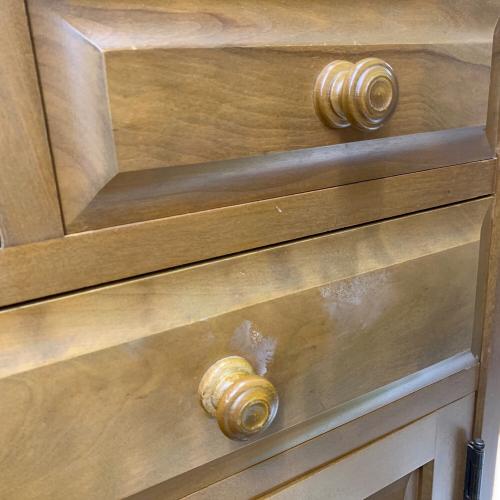 北海道民芸家具 (ホッカイドウミンゲイカグ) 食器棚 145 ナチュラル