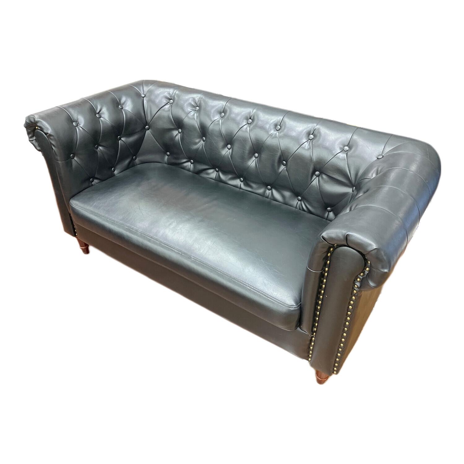 チェスターフィールドソファ ブラック｜トレファクONLINE