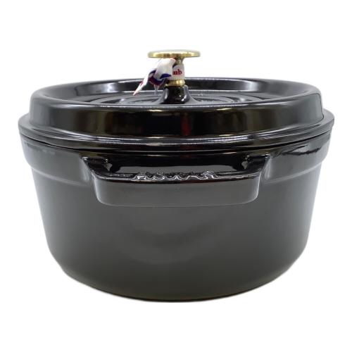 Staub (ストウブ) ピコ・ココット ラウンド シャイニーブラック 40508-886 ブラック