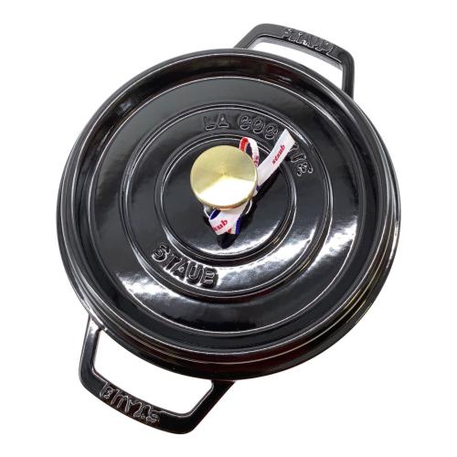 Staub (ストウブ) ピコ・ココット ラウンド シャイニーブラック 40508-886 ブラック