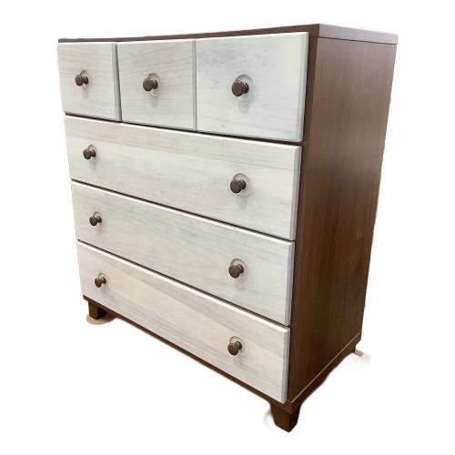 4段チェスト ホワイト×ブラウン｜トレファクONLINE