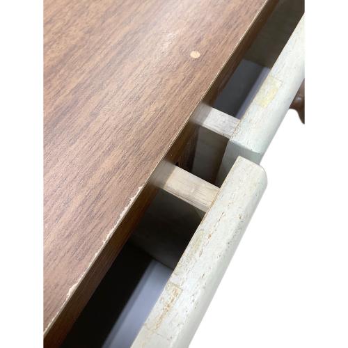 4段チェスト ホワイト×ブラウン