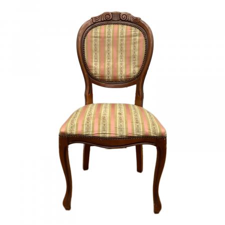 アンティーク調 一人掛けチェア ブラウン【トレファク上福岡