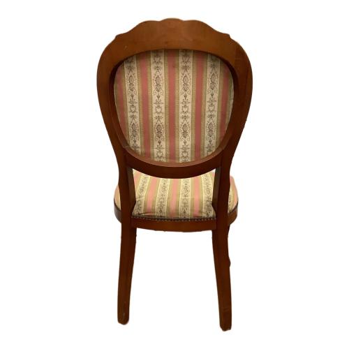 ロココ調ヴィンテージチェア ブラウン×ピンク