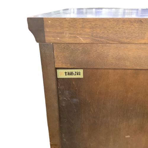 北海道民芸家具 (ホッカイドウミンゲイカグ) 6段チェスト 58 ブラウン