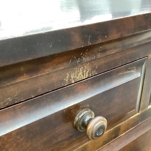 北海道民芸家具 (ホッカイドウミンゲイカグ) 6段チェスト 58 ブラウン