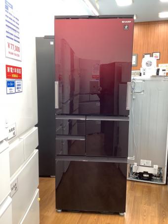 SHARP (シャープ) 5ドア冷蔵庫 SJ-AW50H-R 2021年製 502Ｌ