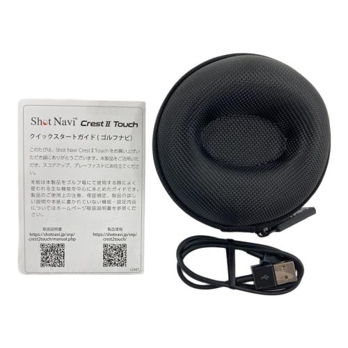 Shot Navi (ショットナビ) ゴルフGPSナビ  ブラック Shot Navi CrestⅡTouch