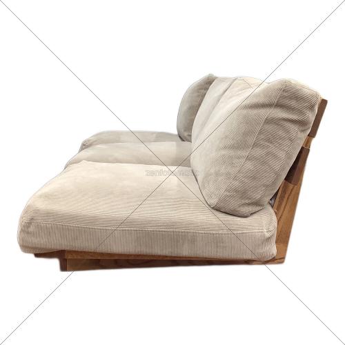 MOMO natural (モモナチュラル) 3人掛けソファー 230 ベージュ CLOUD