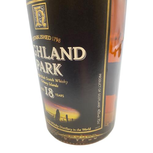 Highland Park (ハイランドパーク) スコッチウィスキー 18年 750ml