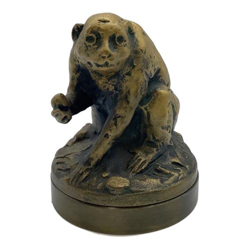 北村西望 (キタムラサイボウ) 朱肉入れ 干支 猿