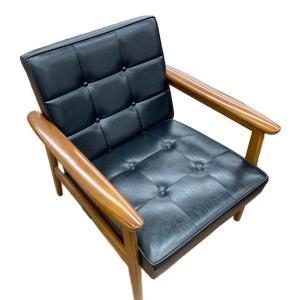 カリモク60 (カリモクロクマル) 1人掛けソファー W36170BW Kチェア  369 スタンダードブラック