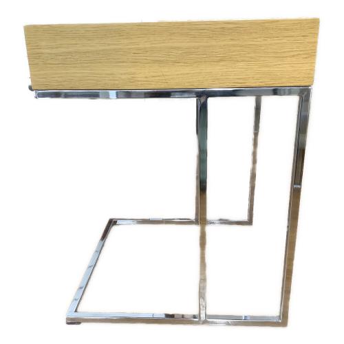 IDC (アイディーシー) サイドテーブル 96 ナチュラル×シルバー