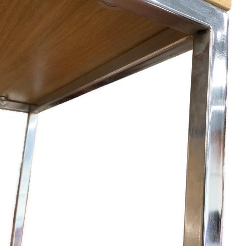 IDC (アイディーシー) サイドテーブル 96 ナチュラル×シルバー