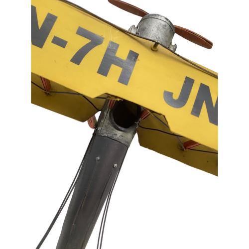 JN-7H ブリキ飛行機 イエロー