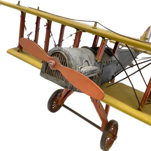 JN-7H ブリキ飛行機 イエロー
