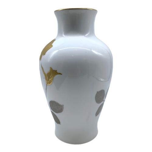 大倉陶園 (オオクラトウエン) 花瓶 金蝕バラ