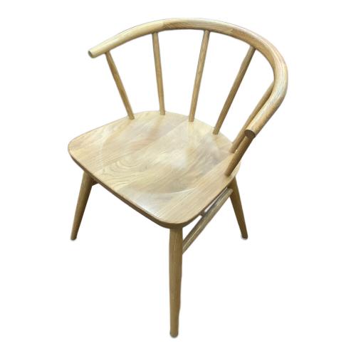 無印良品 (ムジルシリョウヒン) アームチェアー 丸脚 ナチュラル