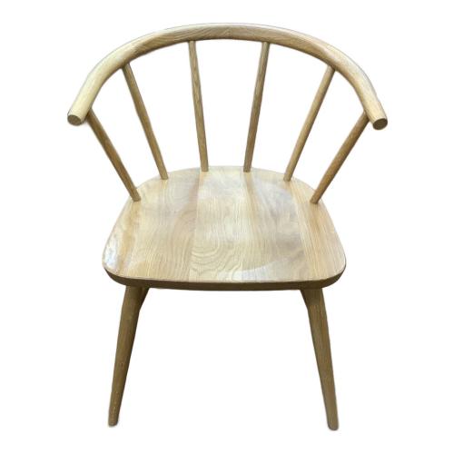 無印良品 (ムジルシリョウヒン) アームチェアー 丸脚 ナチュラル