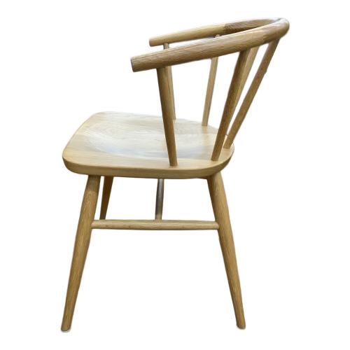 無印良品 (ムジルシリョウヒン) アームチェアー 丸脚 ナチュラル