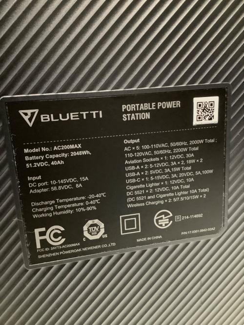 BLUETTI (ブルーティ) ポータブル電源 AC200MAX