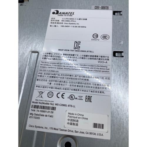 CISCO (シスコ) ネットワークスイッチ WS-C2960L-8TS-LL