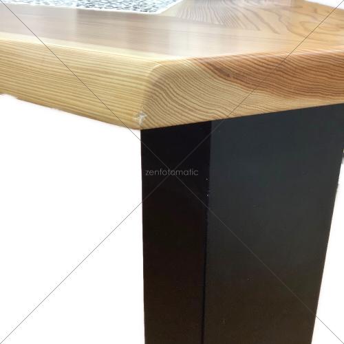 モアリビング ダイニングテーブル 410 ナチュラル×ブラック