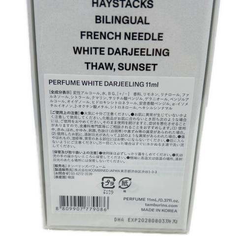 TAMBURINS (タンバリンズ) フレグランス 11ml WHITE DARJEELING PERFUME