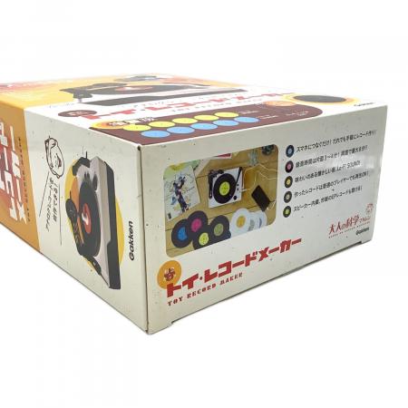 ✨新品未使用✨大人の科学マガジン トイ・レコードメーカー　学研　Gakken gakken (ガッケン) 大人の科学マガジン トイ・レコードメーカー 組立