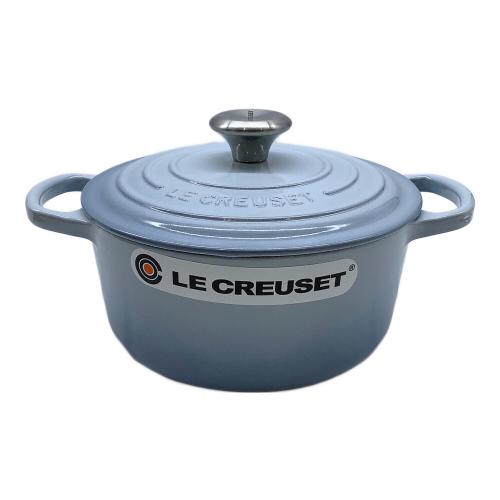 LE CREUSET (ルクルーゼ) 両手鍋 ボウルセット スカイブルー/ホワイト EOS キャセロール 18cm CB & ボール 500ml WL (2個入り) セット