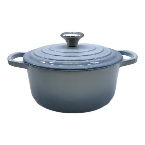 LE CREUSET (ルクルーゼ) 両手鍋 ボウルセット スカイブルー/ホワイト EOS キャセロール 18cm CB & ボール 500ml WL (2個入り) セット