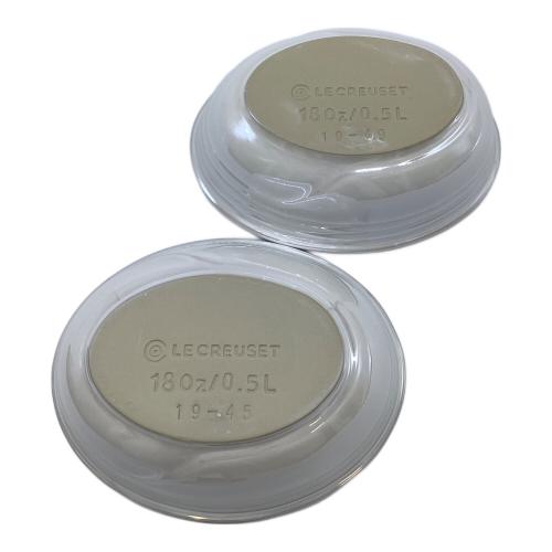 LE CREUSET (ルクルーゼ) 両手鍋 ボウルセット スカイブルー/ホワイト EOS キャセロール 18cm CB & ボール 500ml WL (2個入り) セット