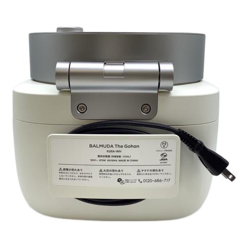 BALMUDA (バルミューダ) 炊飯器 K08A-WH The Gohan 3合(0.54L)
